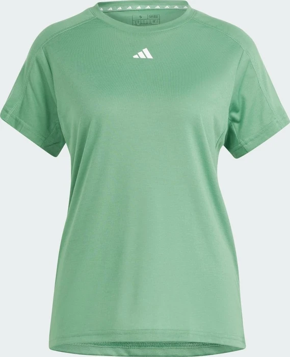 adidas Aeroready Train Essentials Minimal Branding Funktionsshirt kurzarm preloved green (Damen)