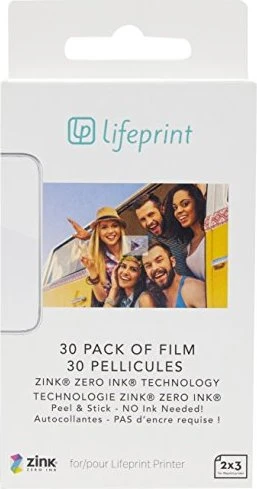 Lifeprint ZINK Fotopapier weiß, 50x76mm, 30 Blatt