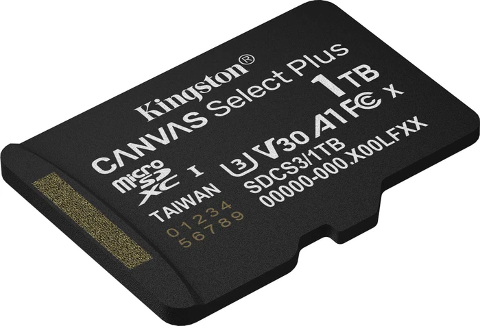 Kingston Canvas Select Plus Gen3 R150 1TB, UHS-I U3, A1, Class 10