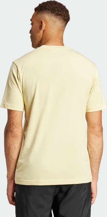 adidas Essentials Small Logo Single Jersey T-Shirt kurzarm powder yellow/black (Herren)