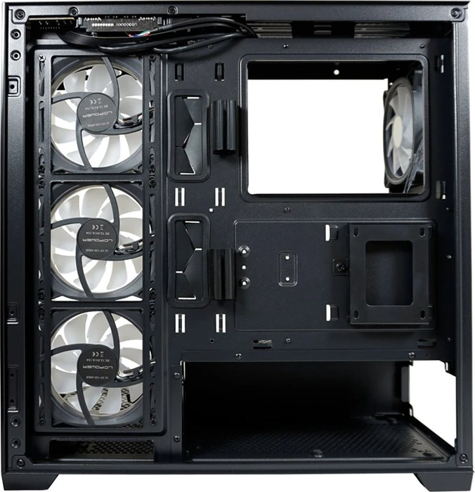 LC-Power Gaming 715B Seamless_X, schwarz, Glasfenster