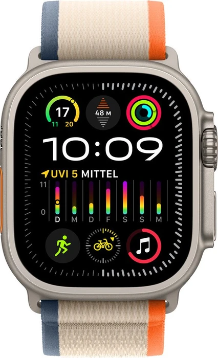 Apple Trail Loop S/M für Apple Watch Ultra (49mm) orange/beige
