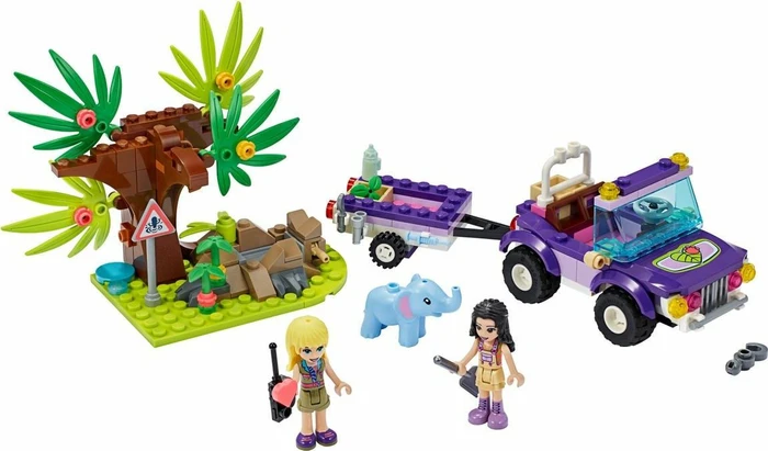 LEGO Friends - Rettung des Elefantenbabys mit Transporter