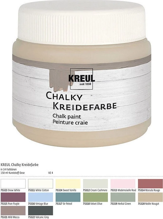 Kreul Chalky Kreidefarbe, marsala rouge, 150ml