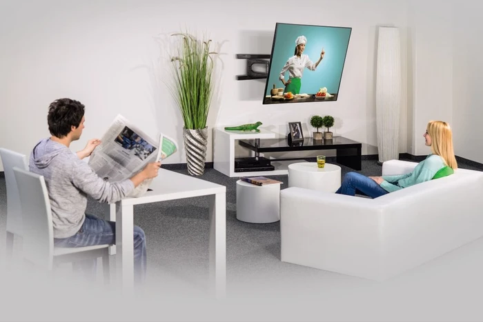 Hama TV-Wandhalterung Fullmotion Ultraslim 3 Sterne L schwarz