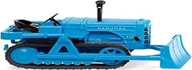 Wiking Hanomag K55 Raupenschlepper mit Räumschild hellblau