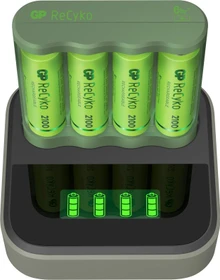GP Batteries ReCyko Speed Charger Dock (USB) D451 + Everyday Charger (USB) B421 inkl. 4x AA NiMh 2100mAh