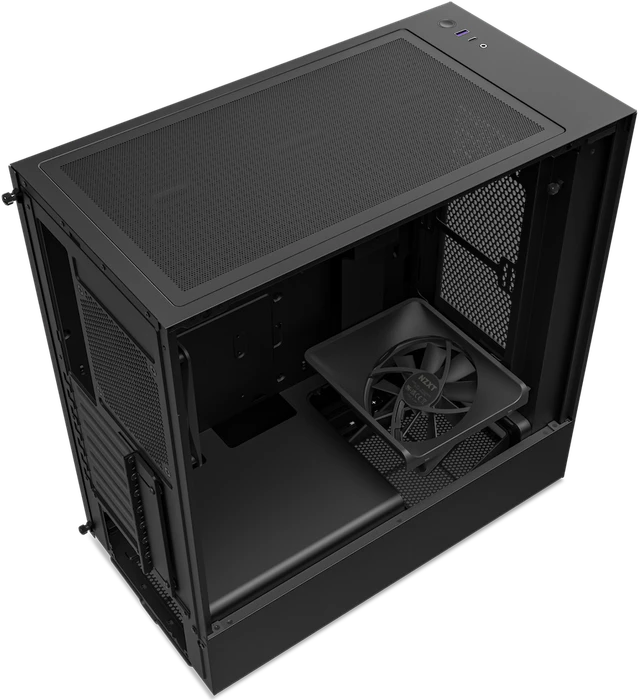 NZXT H5 Flow, schwarz, Glasfenster