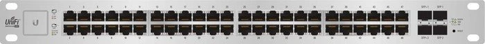 Ubiquiti UniFiSwitch 48 Rackmount Gigabit Managed Switch, 48x RJ-45, 2x SFP, 2x SFP+, 500W PoE+