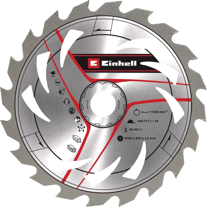 Einhell HM Kreissägeblatt 20Z, 165x1x20mm, 1 Stück