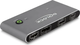 DeLOCK 2-fach USB-C KVM-Switch, anthrazit (11485)