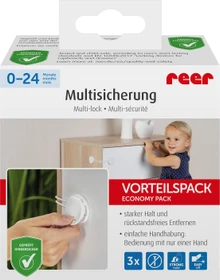reer Multi Schrank-/Schubladensicherung weiß,     3 Stück