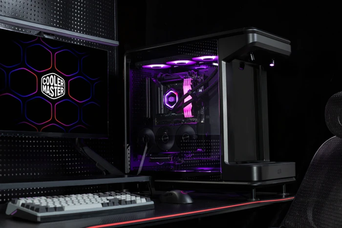 Cooler Master MasterFrame 360 Stage Mirror, schwarz, Glasfenster