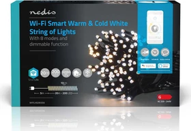 Nedis WIFILX02W100 Smart Life Dekorative Lichterkette LED 100x warmweiß-tageslichtweiß