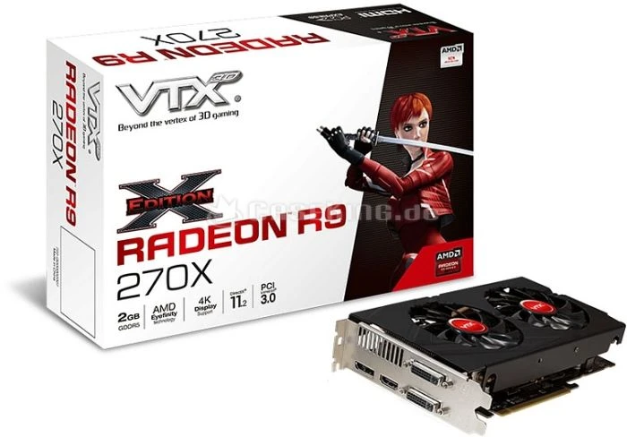 VTX3D Radeon R9 270X X-Edition V2, 2GB GDDR5, 2x DVI, HDMI, DP
