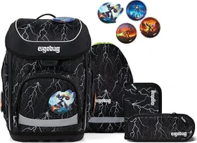Ergobag Cubo Super ReflektBär 2026 Schulrucksack-Set, 5-tlg.