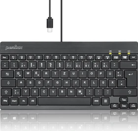 Perixx Periboard-426C Mini, schwarz, USB, DE