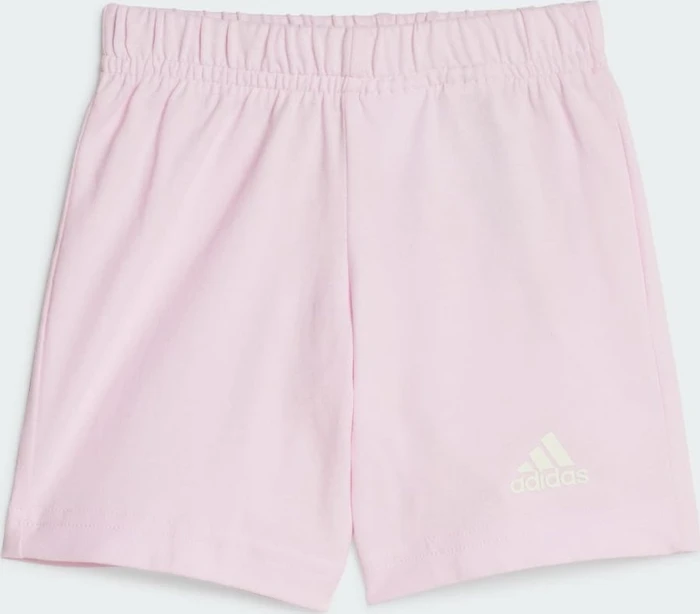 adidas Essentials Organic Cotton T-Shirt and Shorts Set ivory/clear pink (Junior)