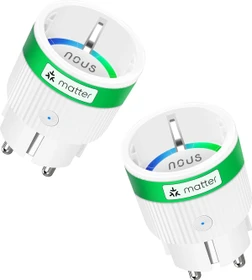 Nous A8M Smart Plug, 3840W, 16A, Smart-Steckdose, 2er-Pack