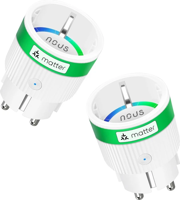 Nous A8M Smart Plug, 3840W, 16A, Smart-Steckdose, 2er-Pack