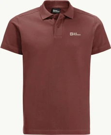 Jack Wolfskin Essential Poloshirt kurzarm barn red (Herren)