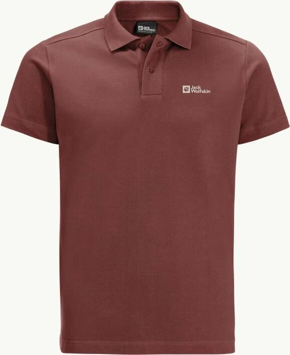 Jack Wolfskin Essential Poloshirt kurzarm barn red (Herren)