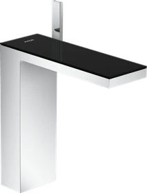 Hansgrohe Axor MyEdition Waschbeckenarmatur 230 mit Push-Open Ablaufgarnitur chrom/schwarz