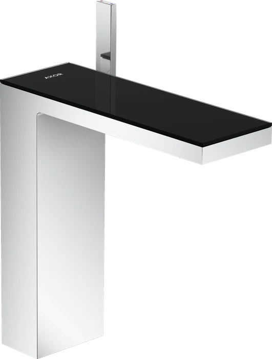 Hansgrohe Axor MyEdition Waschbeckenarmatur 230 mit Push-Open Ablaufgarnitur chrom/schwarz