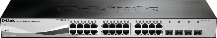 D-Link DGS-1210 Rackmount Gigabit Smart Switch, 24x RJ-45, 4x SFP