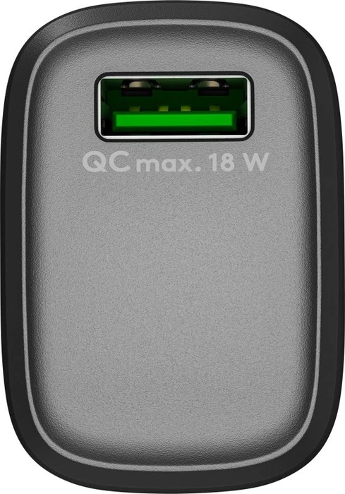 Wentronic Goobay USB-A QC Schnellladegerät 18W schwarz