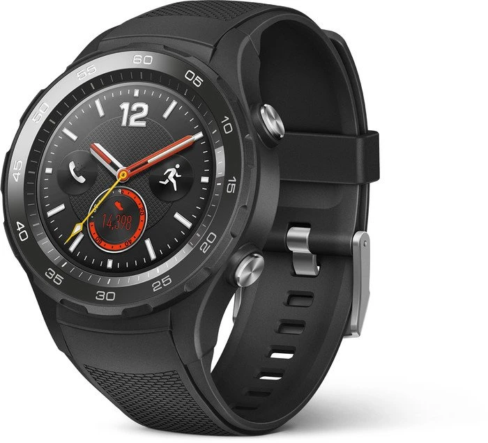 Huawei Watch 2 mit Sportarmband schwarz