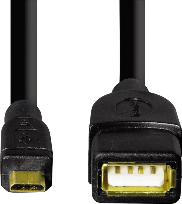 Hama USB 2.0 Adapterkabel USB Micro-B [Stecker] / USB-A [Buchse]