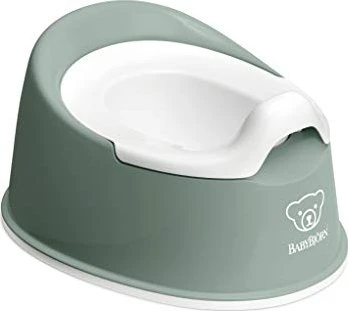 BabyBjörn Cleveres Töpfchen Kindertopf graugrün/weiß