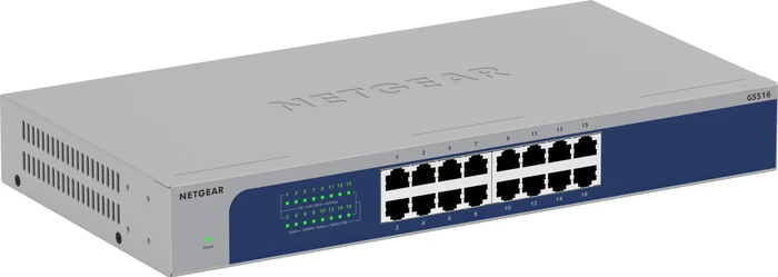Netgear GS500 Desktop Gigabit Switch, 16x RJ-45