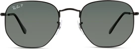 Ray-Ban RB3548N Hexagonal Flat Lenses 54mm polished black/green classic