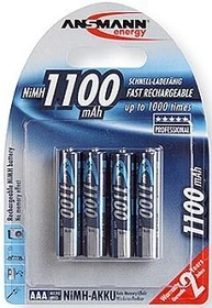 Ansmann Micro AAA NiMH 1100mAh, 4er-Pack
