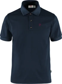 Fjällräven Crowley Pique Poloshirt kurzarm blau/schwarz (Herren)