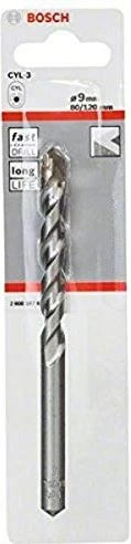 Bosch Professional CYL-3 Betonbohrer, 9x80x120mm, 1 Stück