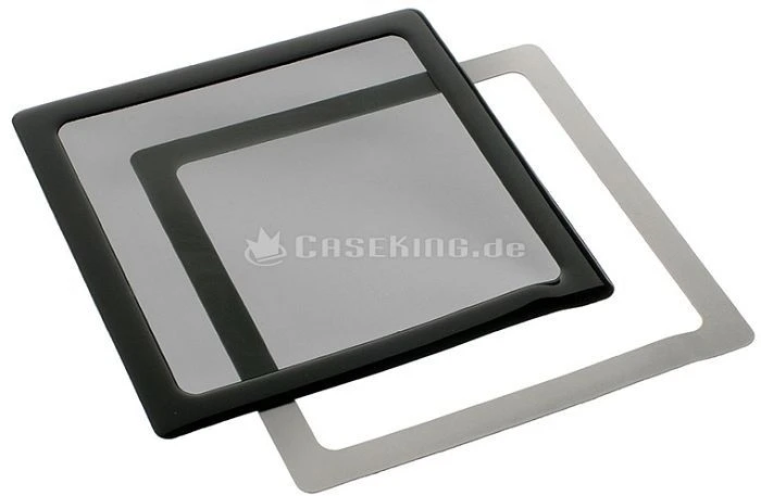 DEMCiflex Staubfilter 230mm quadratisch schwarz/schwarz