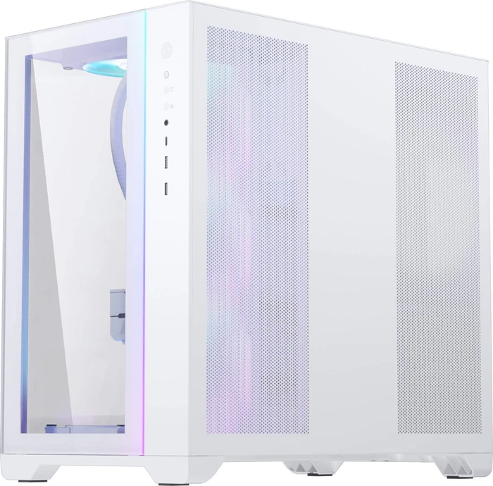 MetallicGear / MagniumGear Neo Qube 2 White, weiß, Glasfenster
