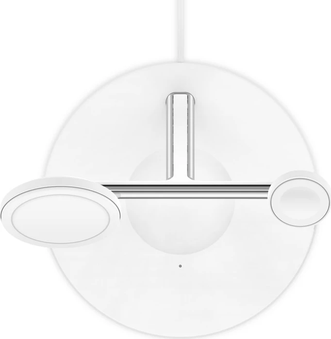 Belkin BoostCharge Pro Drahtloses 3-in-1-Ladegerät mit MagSafe 15W weiß