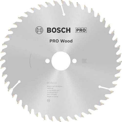 Bosch Professional Optiline Wood Kreissägeblatt 48Z, 190x2.6x30mm, 1 Stück