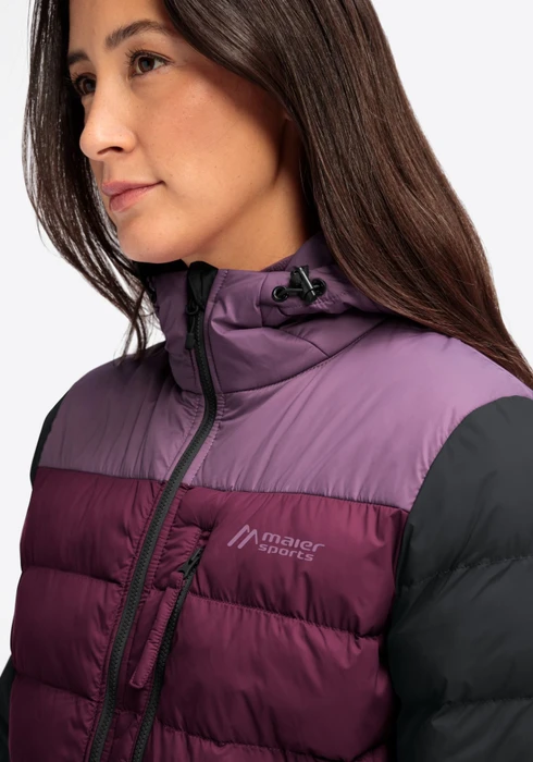 Maier Sports Lomnica Jacke black/berry p/cherry wine (Damen)