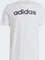 adidas Essentials Single Jersey Linear Embroidered Logo T-Shirt kurzarm weiß/schwarz (Herren) Vorschaubild