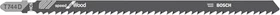 Bosch Professional T744D HCS Speed for Wood Stichsägeblatt, 180mm, 3 Stück