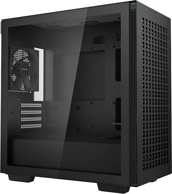 DeepCool CH370, schwarz, Glasfenster