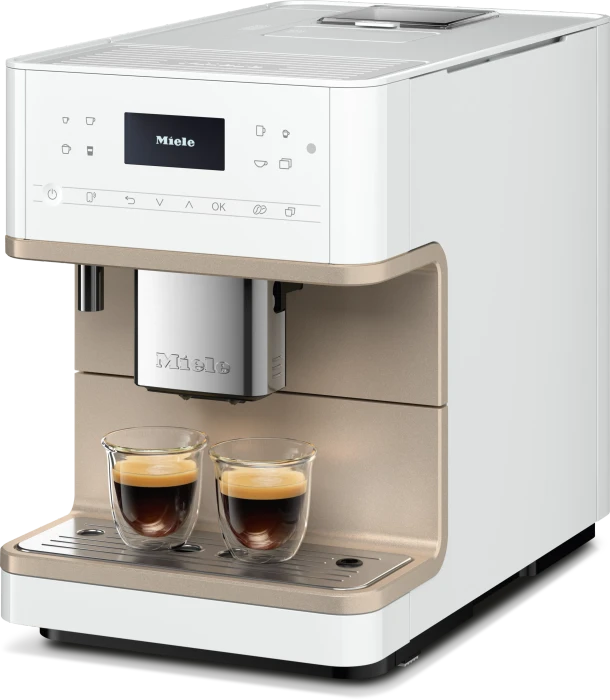 Miele CM 6360 MilkPerfection lotosweiß/clean steel metallic