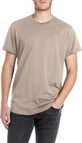 Replay Label-Stitching T-Shirt kurzarm turtledove (Herren)