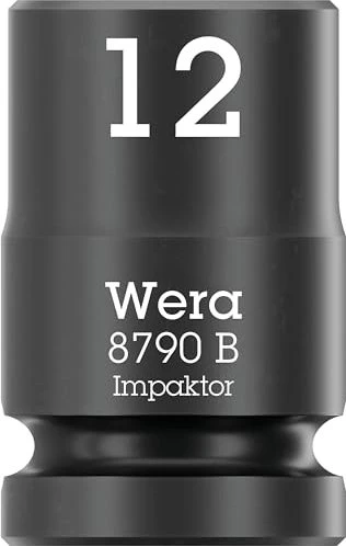 Wera 8790 B Impaktor Außensechskant Steckschlüssel 3/8", 12x30mm
