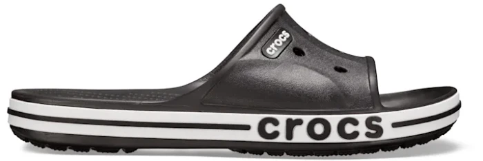 Crocs Bayaband Slide schwarz/weiß